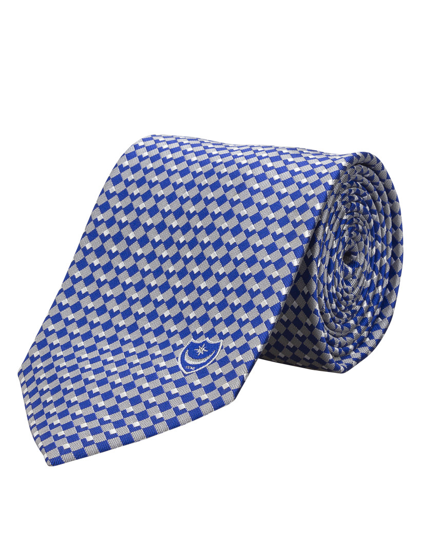spotted knitted tie